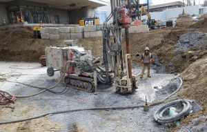 drilled micropiles installed by Helical Drilling