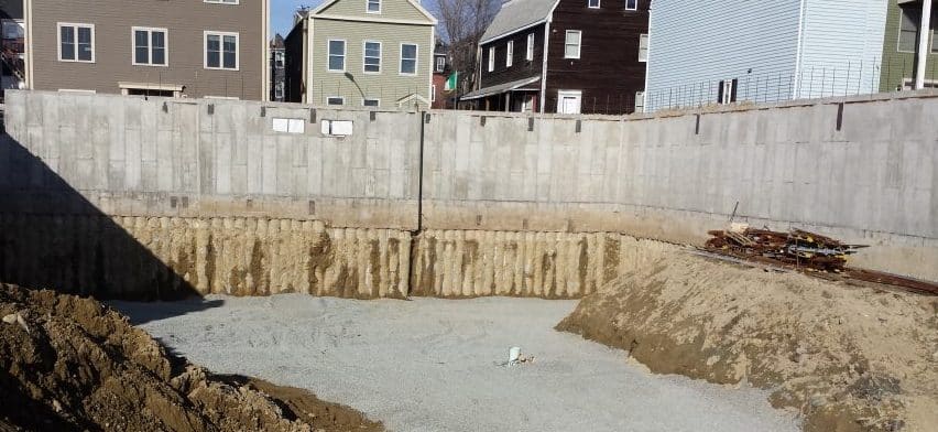 170 broadway secant pile wall installation at west broadway