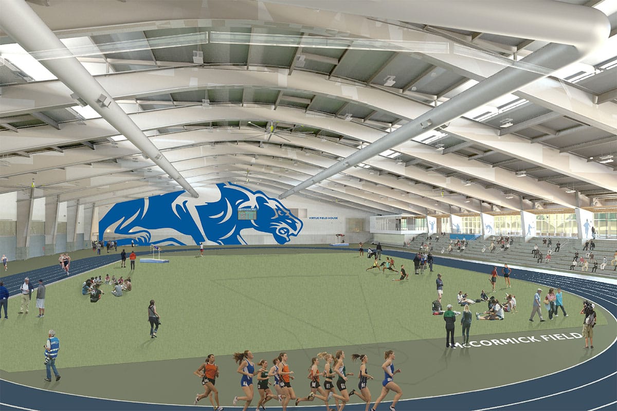 PC Construction Incorporates Massive Frames to Support Middlebury College Field House