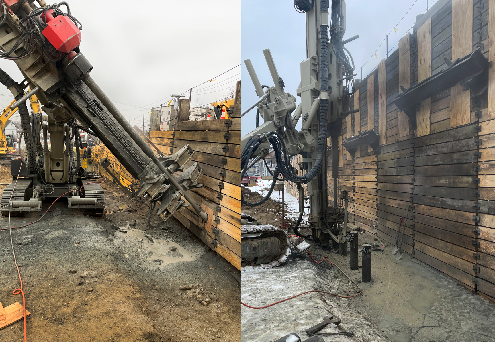 Earth Retention Solider Pile and Lagging WITH TIEBACKS.Web